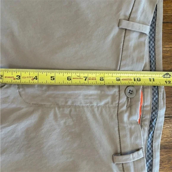 Vineyard Vines OTG Men's ON-The-Go 5-Pocket Performance Stretch Tan Pants 32x32 - Picture 10 of 11